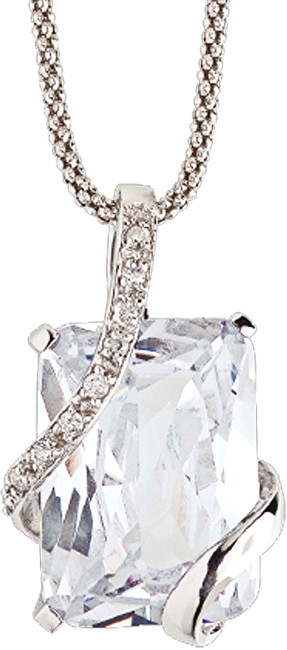 Preciosa Náhrdelník Graceful White 5028 00 (řetízek, přívěsek)