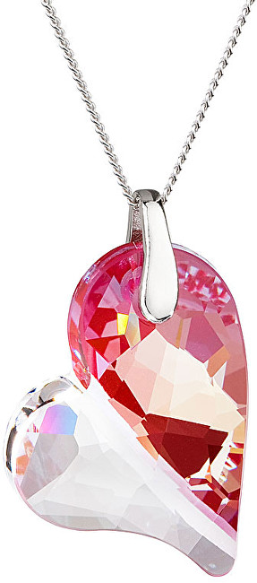 Preciosa Náhrdelník Lover´s Love Apricot Fuchsia 6693 55 (řetízek, přívěsek)