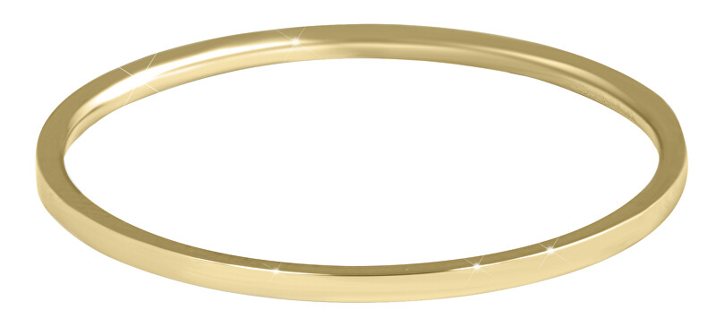 Troli Elegantný minimalistický prsteň z ocele Gold 62 mm