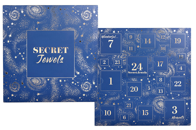 Troli Šperkový adventní kalendář - modrý
