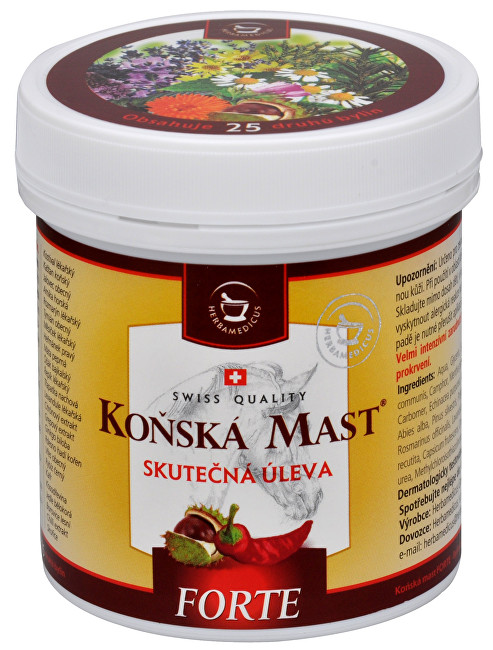 Zobrazit detail výrobku Herbamedicus Koňská mast Forte hřejivá 500 ml Zobrazit detail výrobku Herbamedicus Koňská mast Forte hřejivá 500 ml