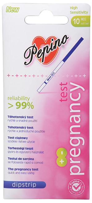 Zobrazit detail výrobku Pepino Těhotenský test Dipstrip 1 ks Zobrazit detail výrobku Pepino Těhotenský test Dipstrip 1 ks