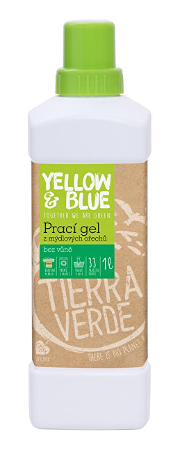 Zobrazit detail výrobku Yellow & Blue Prací gel z mýdlových ořechů 1 l Zobrazit detail výrobku Yellow & Blue Prací gel z mýdlových ořechů 1 l
