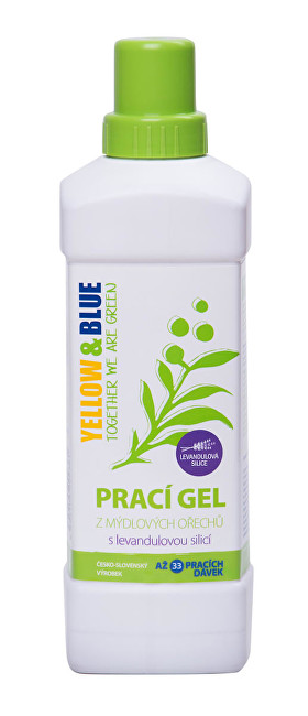 Zobrazit detail výrobku Yellow & Blue Prací gel z mýdlových ořechů s levandulovou silicí 1 l Zobrazit detail výrobku Yellow & Blue Prací gel z mýdlových ořechů s levandulovou silicí 1 l