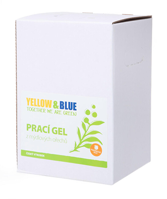 Zobrazit detail výrobku Yellow & Blue Prací gel z mýdlových ořechů s pomerančovou silicí 5 l Zobrazit detail výrobku Yellow & Blue Prací gel z mýdlových ořechů s pomerančovou silicí 5 l