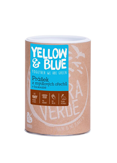 Zobrazit detail výrobku Yellow & Blue Prášek z mýdlových ořechů v bio kvalitě dóza 0,5 kg Zobrazit detail výrobku Yellow & Blue Prášek z mýdlových ořechů v bio kvalitě dóza 0,5 kg