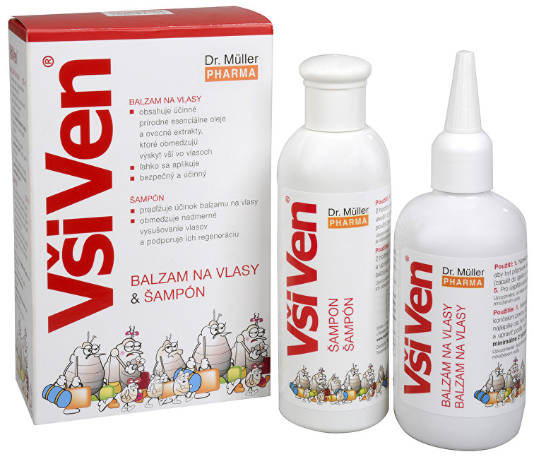 Zobrazit detail výrobku Dr. Muller VšiVen balzám 150 ml a šampon 150 ml Zobrazit detail výrobku Dr. Muller VšiVen balzám 150 ml a šampon 150 ml
