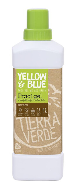 Zobrazit detail výrobku Yellow & Blue Prací gel z mýdlových ořechů na vlnu a jemné prádlo 1 l Zobrazit detail výrobku Yellow & Blue Prací gel z mýdlových ořechů na vlnu a jemné prádlo 1 l