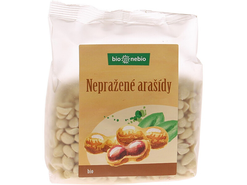 Zobrazit detail výrobku Bio nebio s. r. o. Bio arašídy loupané nepražené 200g Zobrazit detail výrobku Bio nebio s. r. o. Bio arašídy loupané nepražené 200g