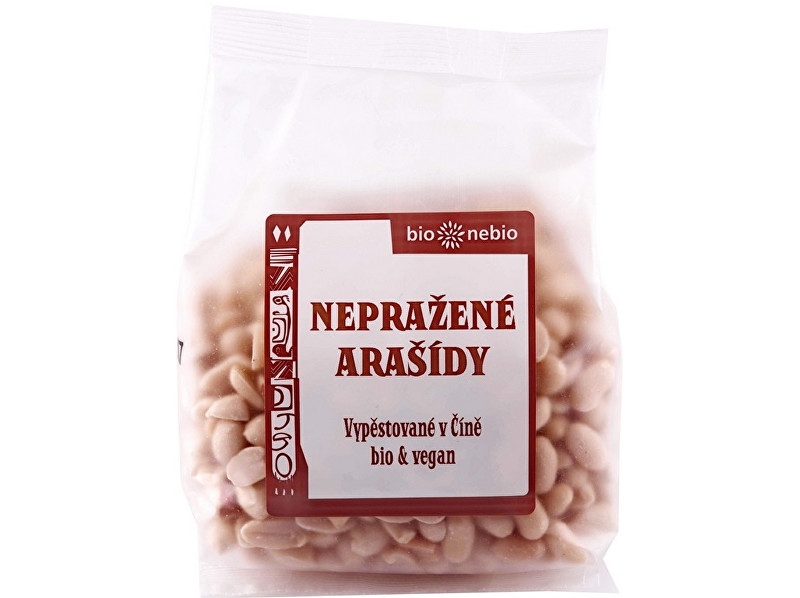 Zobrazit detail výrobku Bio nebio s. r. o. Bio arašídy loupané nepražené 200g Zobrazit detail výrobku Bio nebio s. r. o. Bio arašídy loupané nepražené 200g