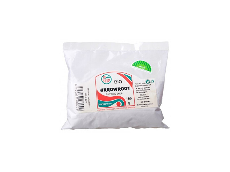 Zobrazit detail výrobku Sunfood Bio Arrowroot kořenový škrob 150 g Zobrazit detail výrobku Sunfood Bio Arrowroot kořenový škrob 150 g