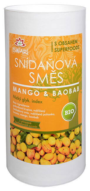 Zobrazit detail výrobku Iswari BIO Snídaňová směs Mango-Baobab 800 g Zobrazit detail výrobku Iswari BIO Snídaňová směs Mango-Baobab 800 g