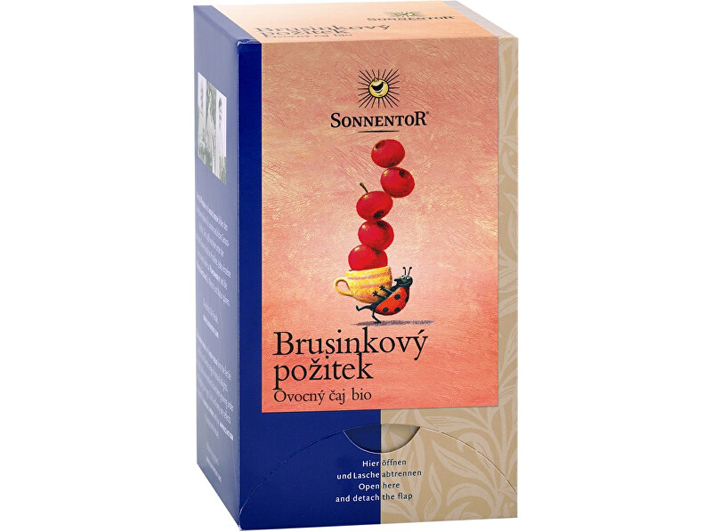 Zobrazit detail výrobku Sonnentor Bio Brusinkový požitek čaj porc. dvoukomorový 50,4g (18 sáčků) Zobrazit detail výrobku Sonnentor Bio Brusinkový požitek čaj porc. dvoukomorový 50,4g (18 sáčků)