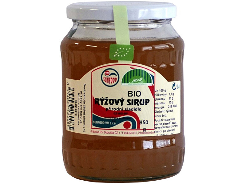 Zobrazit detail výrobku Sunfood Bio Rýžový sirup 850 g Zobrazit detail výrobku Sunfood Bio Rýžový sirup 850 g