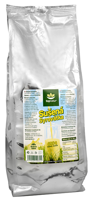 Zobrazit detail výrobku Topnatur Sušená syrovátka 600 g Zobrazit detail výrobku Topnatur Sušená syrovátka 600 g