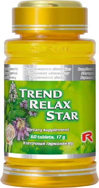 Zobrazit detail výrobku STARLIFE TREND RELAX STAR 60 tbl. Zobrazit detail výrobku STARLIFE TREND RELAX STAR 60 tbl.