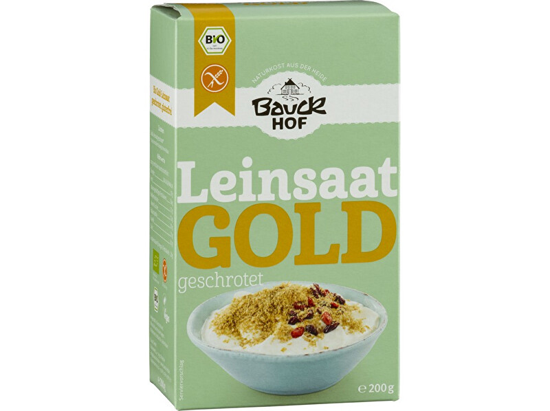 Zobrazit detail výrobku Bauck hof Bio Zlaté lněné semínko mleté 200 g Zobrazit detail výrobku Bauck hof Bio Zlaté lněné semínko mleté 200 g