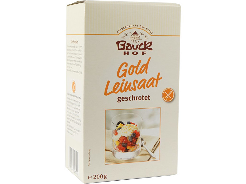 Zobrazit detail výrobku Bauck hof Bio Zlaté lněné semínko mleté 200 g Zobrazit detail výrobku Bauck hof Bio Zlaté lněné semínko mleté 200 g