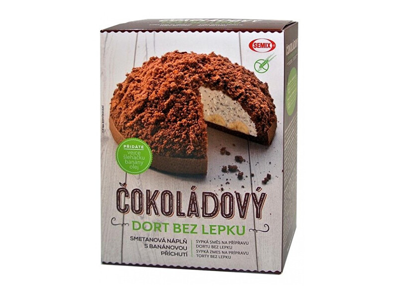 Zobrazit detail výrobku Semix Čokoládový dort bez lepku+ náplň 430 g Zobrazit detail výrobku Semix Čokoládový dort bez lepku+ náplň 430 g