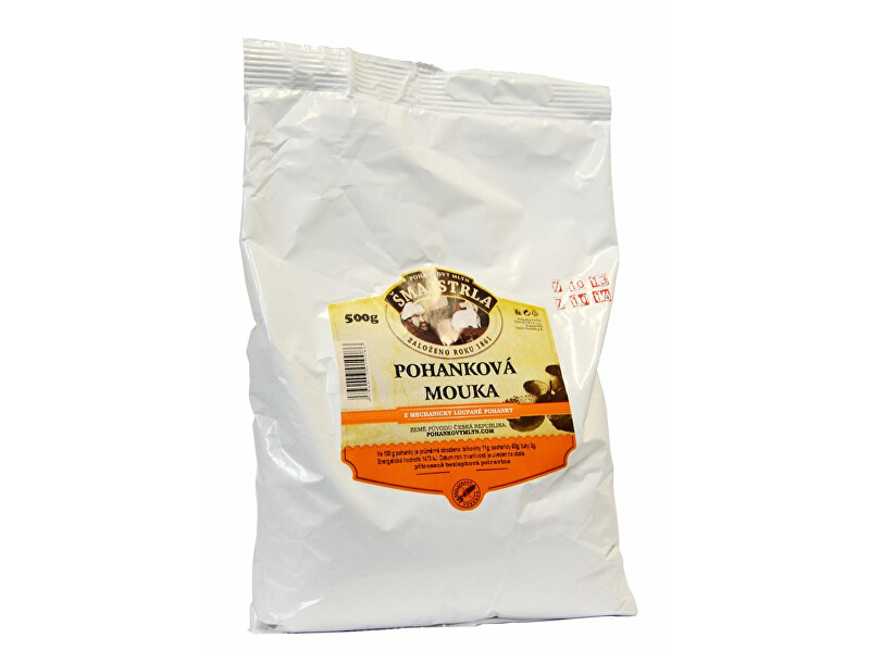 Zobrazit detail výrobku Šmajstrla Pohanková mouka 500g Zobrazit detail výrobku Šmajstrla Pohanková mouka 500g