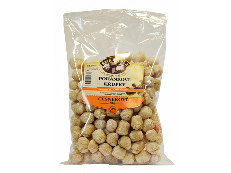 Zobrazit detail výrobku Šmajstrla Pohankové křupky Česnekové 50g Zobrazit detail výrobku Šmajstrla Pohankové křupky Česnekové 50g