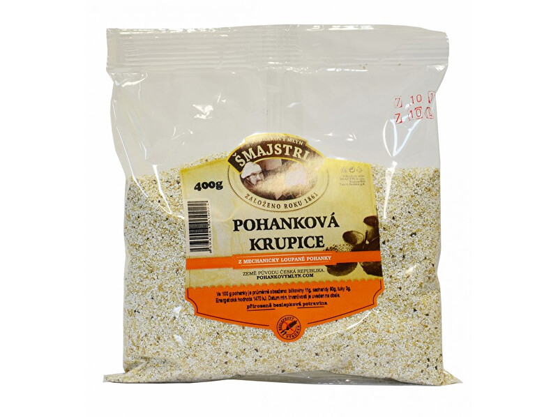 Zobrazit detail výrobku Šmajstrla Pohanka Krupice 400g Zobrazit detail výrobku Šmajstrla Pohanka Krupice 400g