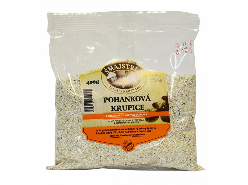 Zobrazit detail výrobku Šmajstrla Pohanka Krupice 400g Zobrazit detail výrobku Šmajstrla Pohanka Krupice 400g
