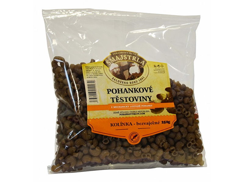 Zobrazit detail výrobku Šmajstrla Pohankové těstoviny kolínka 250 g Zobrazit detail výrobku Šmajstrla Pohankové těstoviny kolínka 250 g