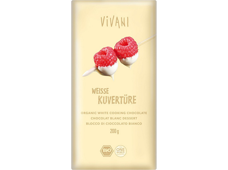 Zobrazit detail výrobku VIVANI Bio Čokoláda na vaření bílá 200g Zobrazit detail výrobku VIVANI Bio Čokoláda na vaření bílá 200g
