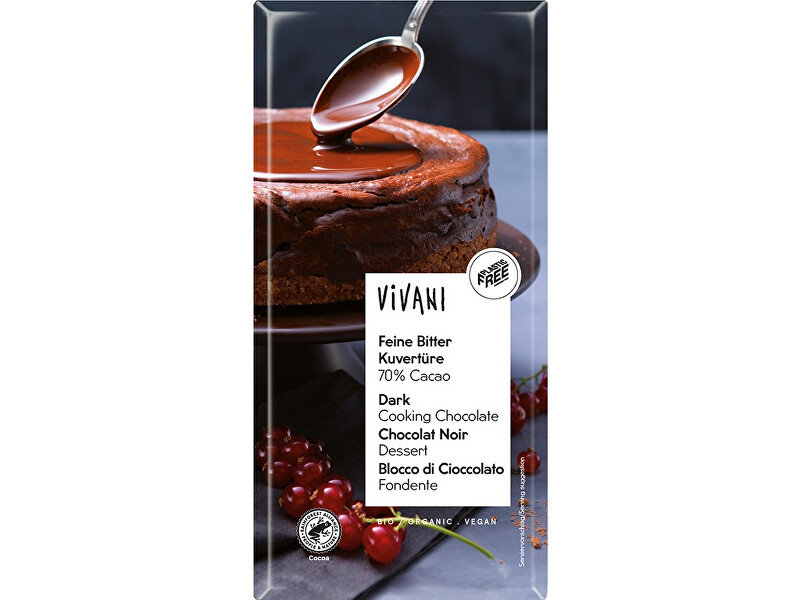 Zobrazit detail výrobku VIVANI Bio Čokoláda na vaření hořká 200g Zobrazit detail výrobku VIVANI Bio Čokoláda na vaření hořká 200g