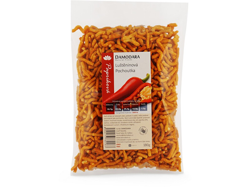 Zobrazit detail výrobku Damodara Luštěninová pochoutka papriková 180g Zobrazit detail výrobku Damodara Luštěninová pochoutka papriková 180g