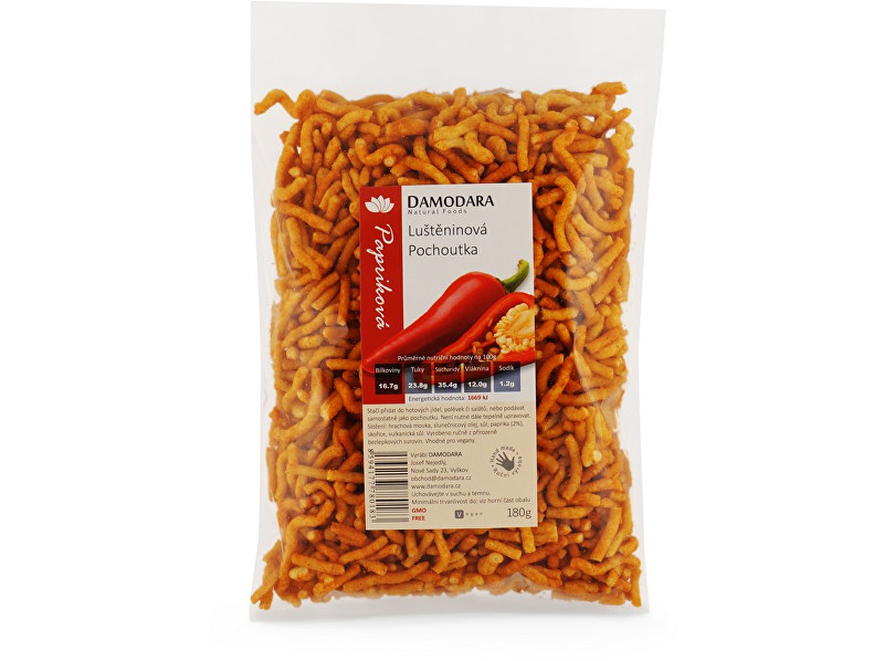 Zobrazit detail výrobku Damodara Luštěninová pochoutka papriková 180 g Zobrazit detail výrobku Damodara Luštěninová pochoutka papriková 180 g