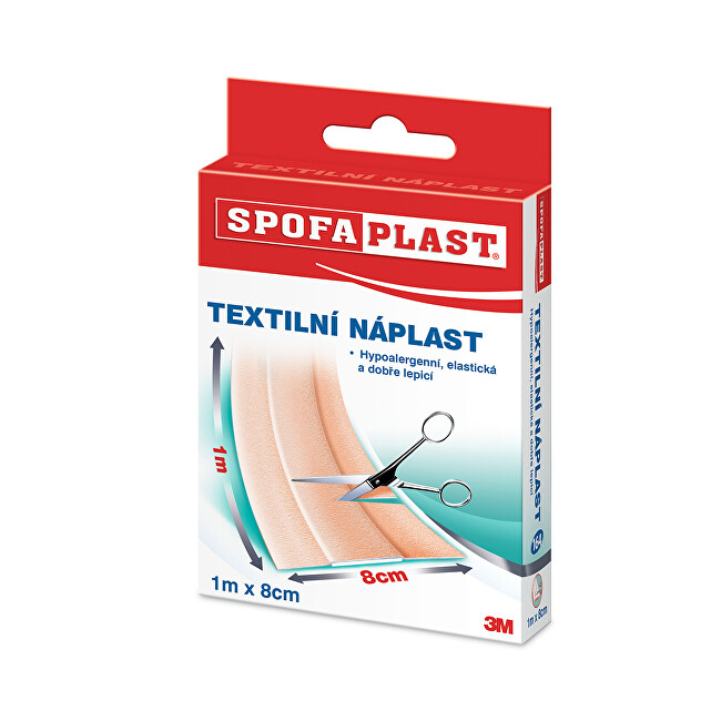 3M Futuro 3M Spofaplast 164 Textil.nápl rýchloobväz 8 cm x 1 m