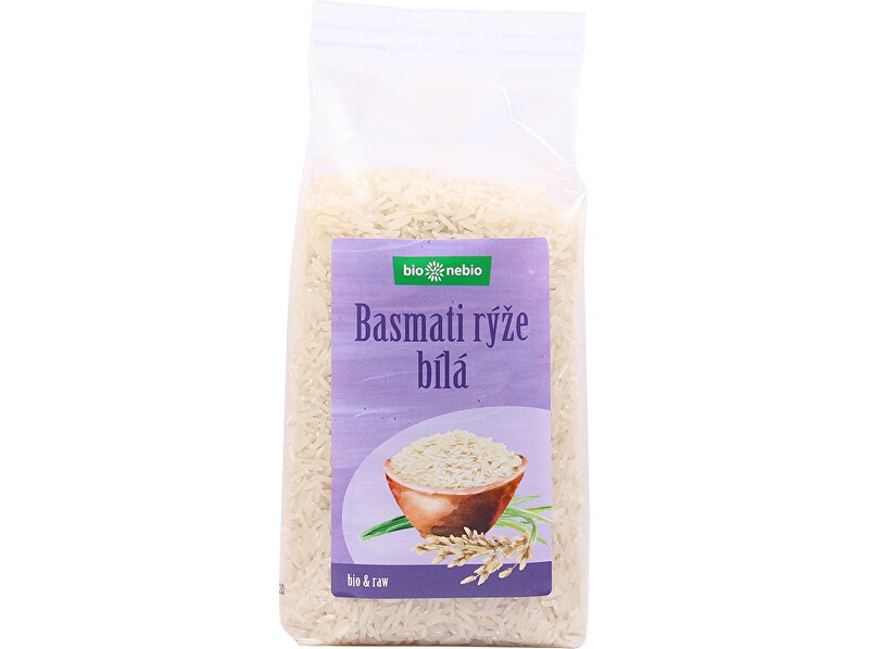 Zobrazit detail výrobku Bio nebio s. r. o. Bio Rýže Basmati bílá 500g Zobrazit detail výrobku Bio nebio s. r. o. Bio Rýže Basmati bílá 500g