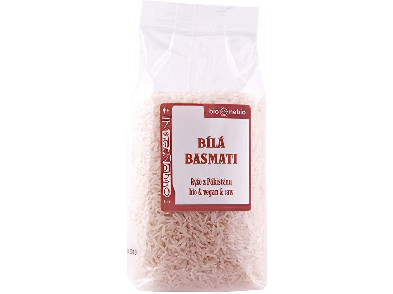 Zobrazit detail výrobku Bio nebio s. r. o. Bio Rýže Basmati bílá 500g Zobrazit detail výrobku Bio nebio s. r. o. Bio Rýže Basmati bílá 500g