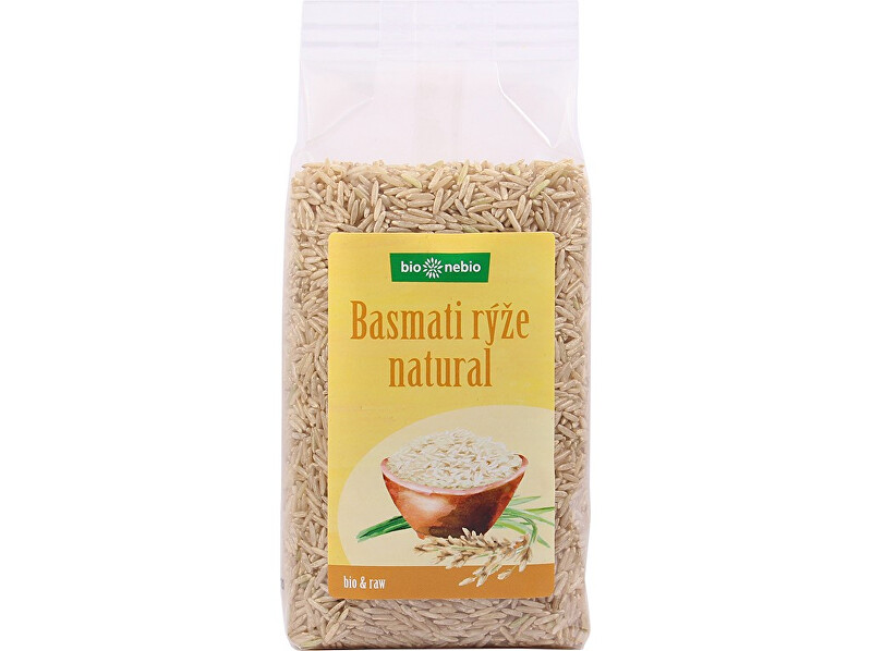 Zobrazit detail výrobku Bio nebio s. r. o. Bio Rýže Basmati natural 500g Zobrazit detail výrobku Bio nebio s. r. o. Bio Rýže Basmati natural 500g