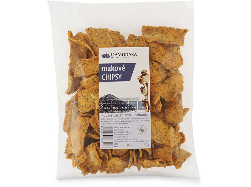Zobrazit detail výrobku Damodara Makové chipsy 150g Zobrazit detail výrobku Damodara Makové chipsy 150g