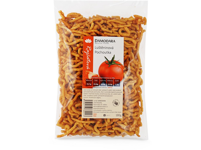Zobrazit detail výrobku Damodara Luštěninová pochoutka rajčatová 180g Zobrazit detail výrobku Damodara Luštěninová pochoutka rajčatová 180g