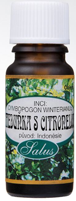 Saloos 100% prírodný esenciálny olej pre aromaterapiu 10 ml Meduňka s citronelou