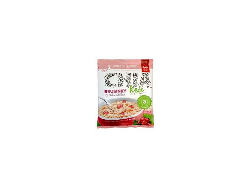 Zobrazit detail výrobku Semix Vícezrnná chia kaše s brusinkami a kešu oříšky 65g Zobrazit detail výrobku Semix Vícezrnná chia kaše s brusinkami a kešu oříšky 65g