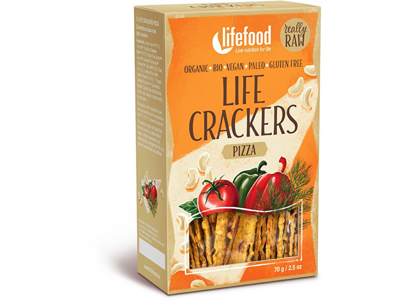 Zobrazit detail výrobku Lifefood Bio Life crackers á la pizza 70g Zobrazit detail výrobku Lifefood Bio Life crackers á la pizza 70g
