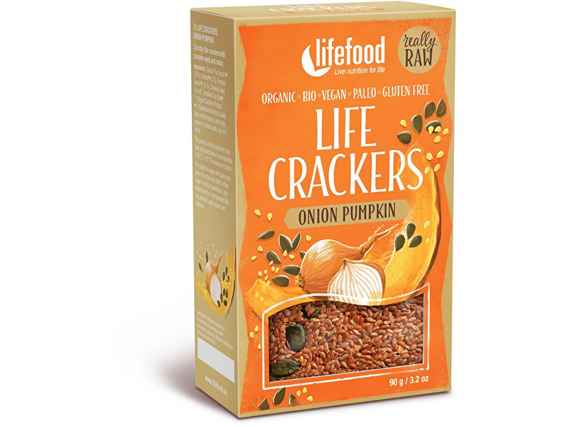 Zobrazit detail výrobku Lifefood Bio Life crackers Cibulové s dýňovým semínkem 90g Zobrazit detail výrobku Lifefood Bio Life crackers Cibulové s dýňovým semínkem 90g