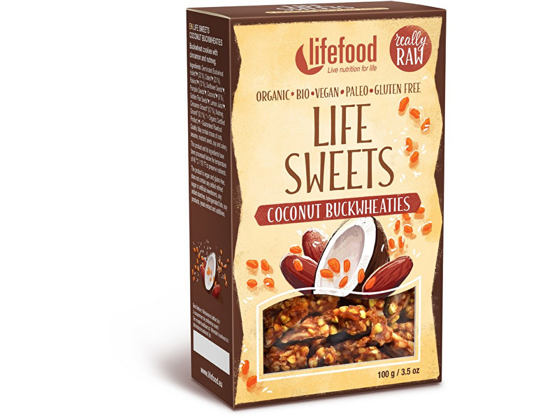 Zobrazit detail výrobku Lifefood Bio Life sweets pohánky kokosové 100 g Zobrazit detail výrobku Lifefood Bio Life sweets pohánky kokosové 100 g