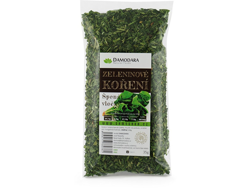 Zobrazit detail výrobku Damodara Špenát vločky 35 g Zobrazit detail výrobku Damodara Špenát vločky 35 g