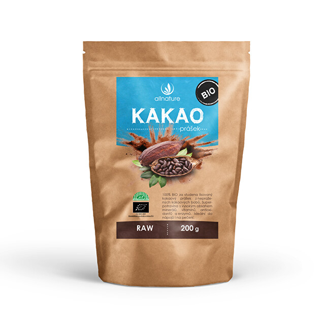 Zobrazit detail výrobku Allnature RAW BIO Kakaový prášek 200 g Zobrazit detail výrobku Allnature RAW BIO Kakaový prášek 200 g