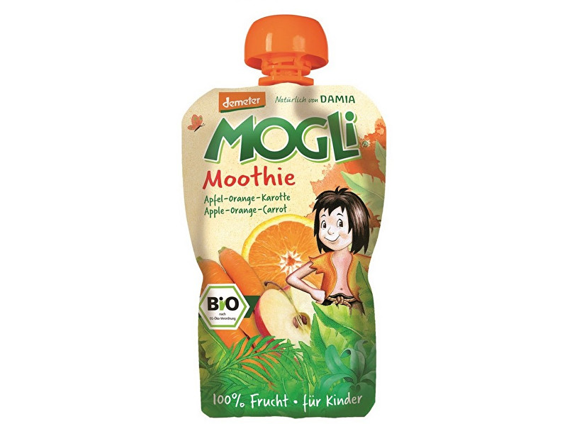 Zobrazit detail výrobku MOGLI Bio Ovocné pyré Moothie jablko pomeranč mrkev bez cukru 100 g Zobrazit detail výrobku MOGLI Bio Ovocné pyré Moothie jablko pomeranč mrkev bez cukru 100 g