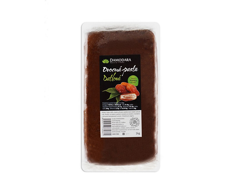 Zobrazit detail výrobku Damodara Ovocná pasta Datlová 1kg Zobrazit detail výrobku Damodara Ovocná pasta Datlová 1kg
