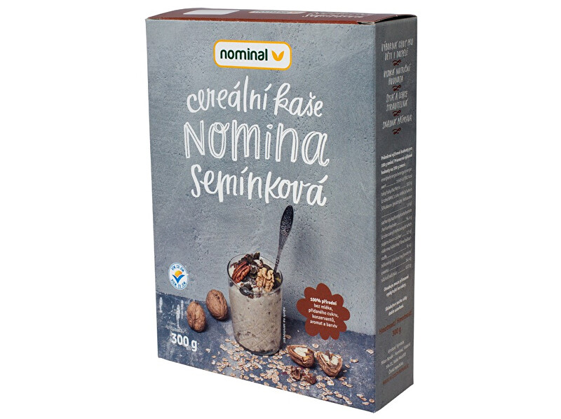Zobrazit detail výrobku NOMINAL Cereální kaše NOMINA semínková 300g Zobrazit detail výrobku NOMINAL Cereální kaše NOMINA semínková 300g