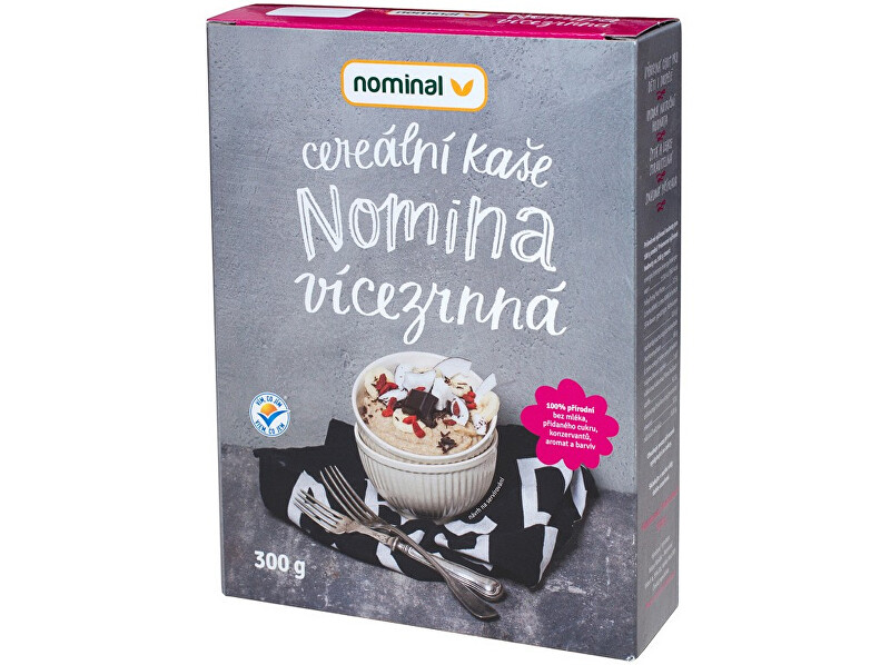 Zobrazit detail výrobku NOMINAL Cereální kaše NOMINA vícezrnná 300 g Zobrazit detail výrobku NOMINAL Cereální kaše NOMINA vícezrnná 300 g
