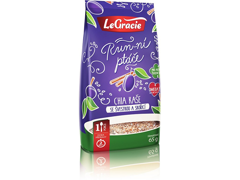 Zobrazit detail výrobku LeGracie Chia kaše - švestka a skořice 65g Zobrazit detail výrobku LeGracie Chia kaše - švestka a skořice 65g